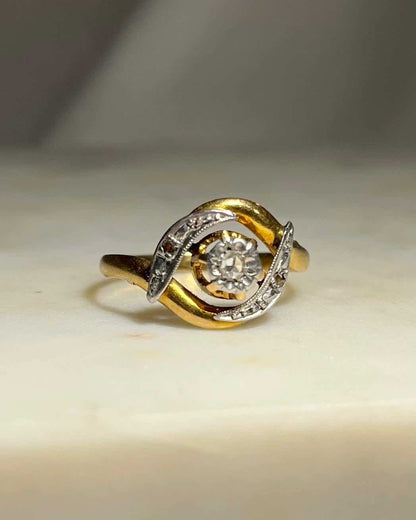 Bague vintage Tourbillon Diamants &quot;Andréa&quot;