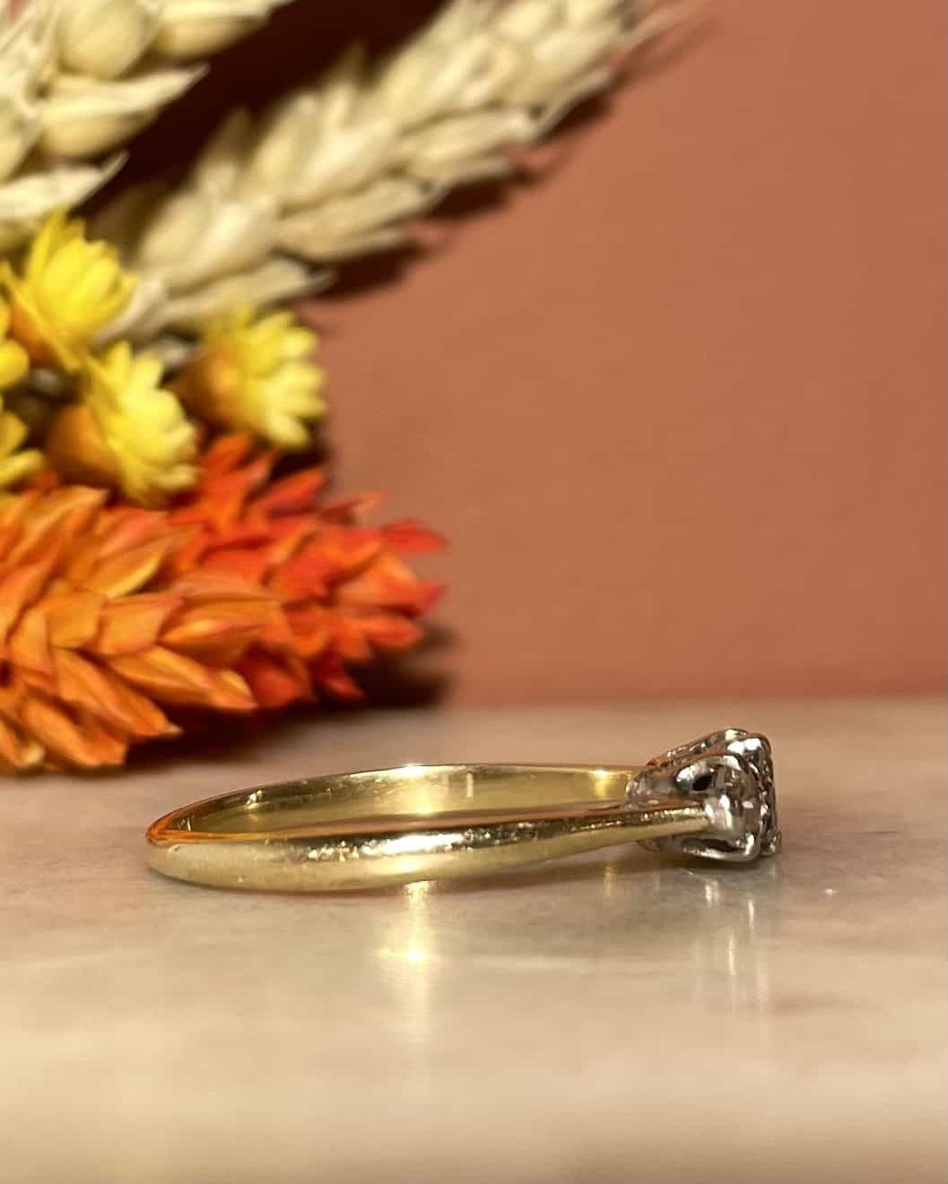 Bague Trilogie Diamants 0.39 carat &quot;Laila&quot;