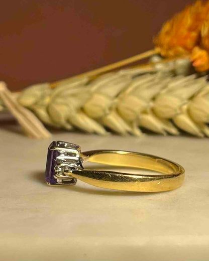 Bague Trilogie Améthyste &amp; Diamants &quot;Ayla&quot;