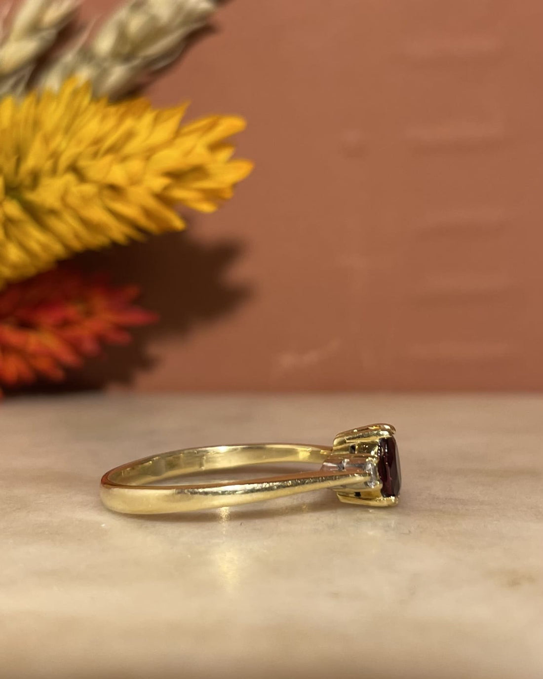 Bague Trilogie Rubis &amp; Diamants &quot;Otta&quot;