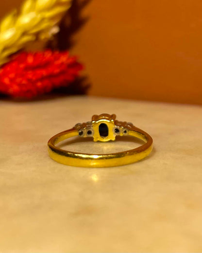 Bague Trilogie Saphir &amp; Diamants &quot;Thaïs&quot;