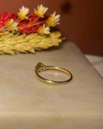 Bague vintage Trilogie Saphirs &amp; Diamants &quot;Eden&quot;