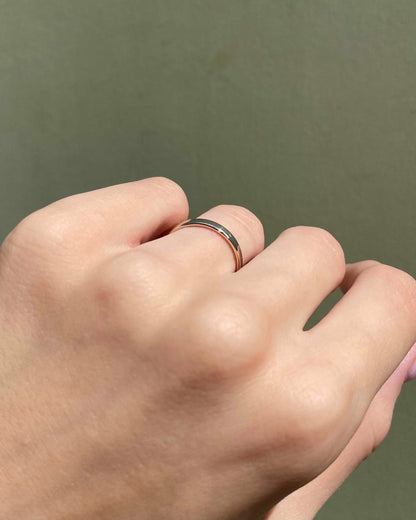 Vintage Gray Gold Wedding Ring “Méven”