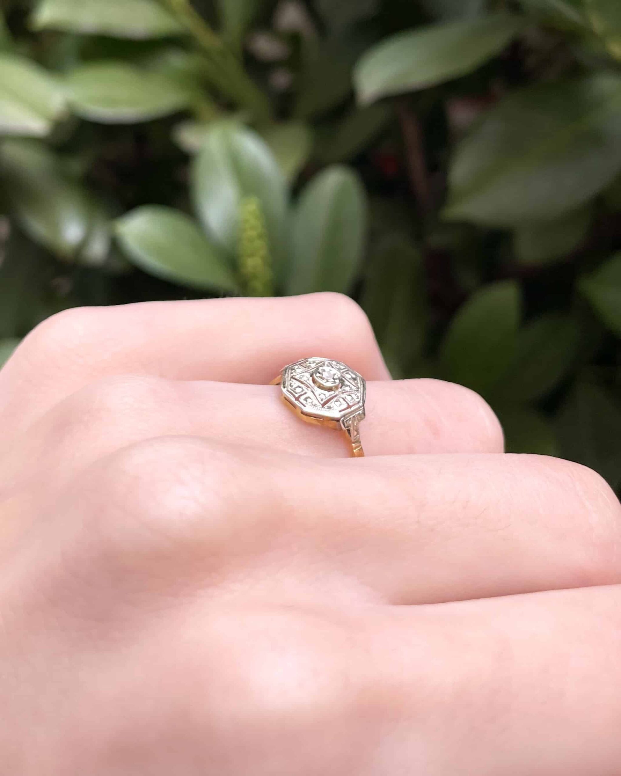 Bague Art-Déco 1940 Diamant &quot;Arius&quot;