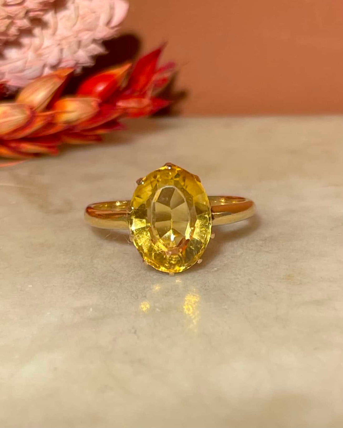 Bague Cocktail Citrine 3 Carats &quot;Sienny&quot;