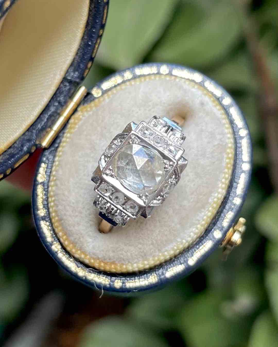 Bague Art-Déco Diamants 1.24 Carat &quot;Nyal&quot;