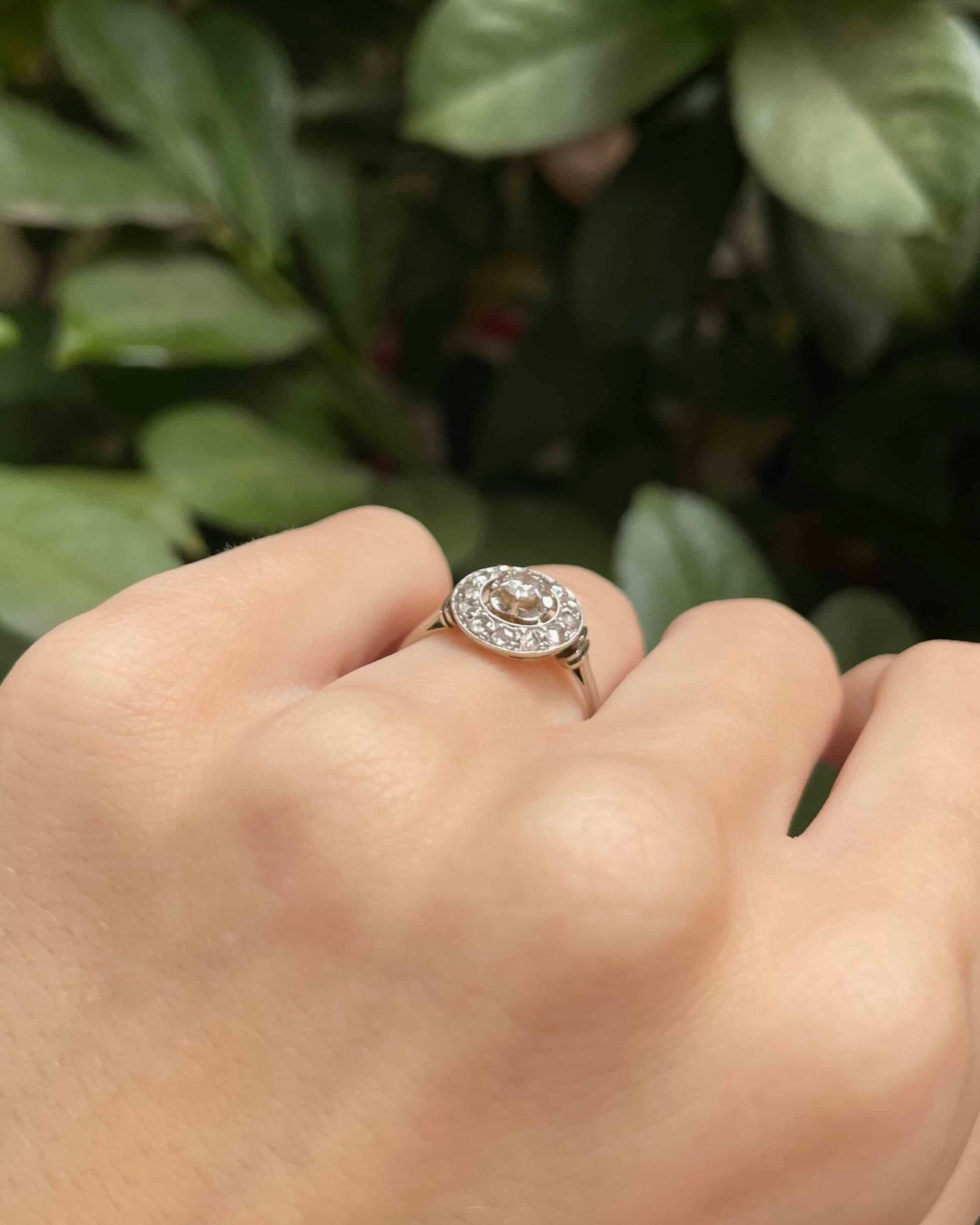 Bague Art-déco 13 Diamants &quot;Uriah&quot;