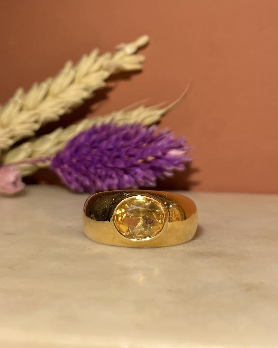 Anillo brazalete de citrino de 1,80 quilates «Louann»