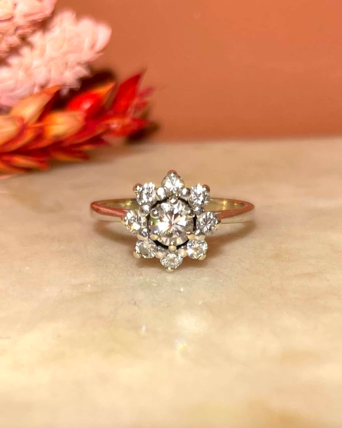 Bague Marguerite Diamants 0.70 Carat &quot;Xylie&quot;