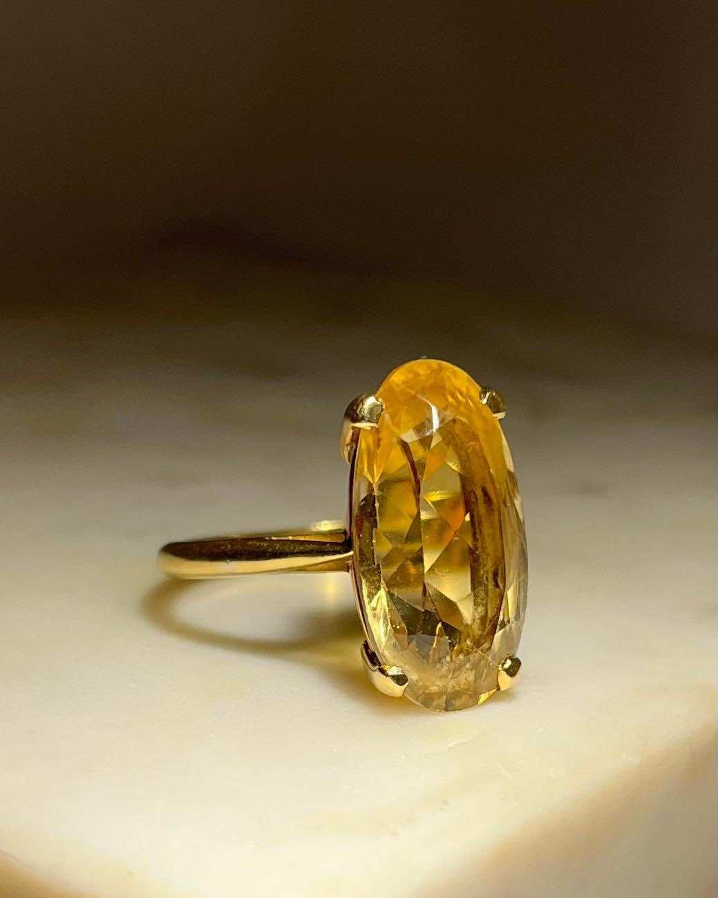 Bague cocktail Citrine "Bahia"