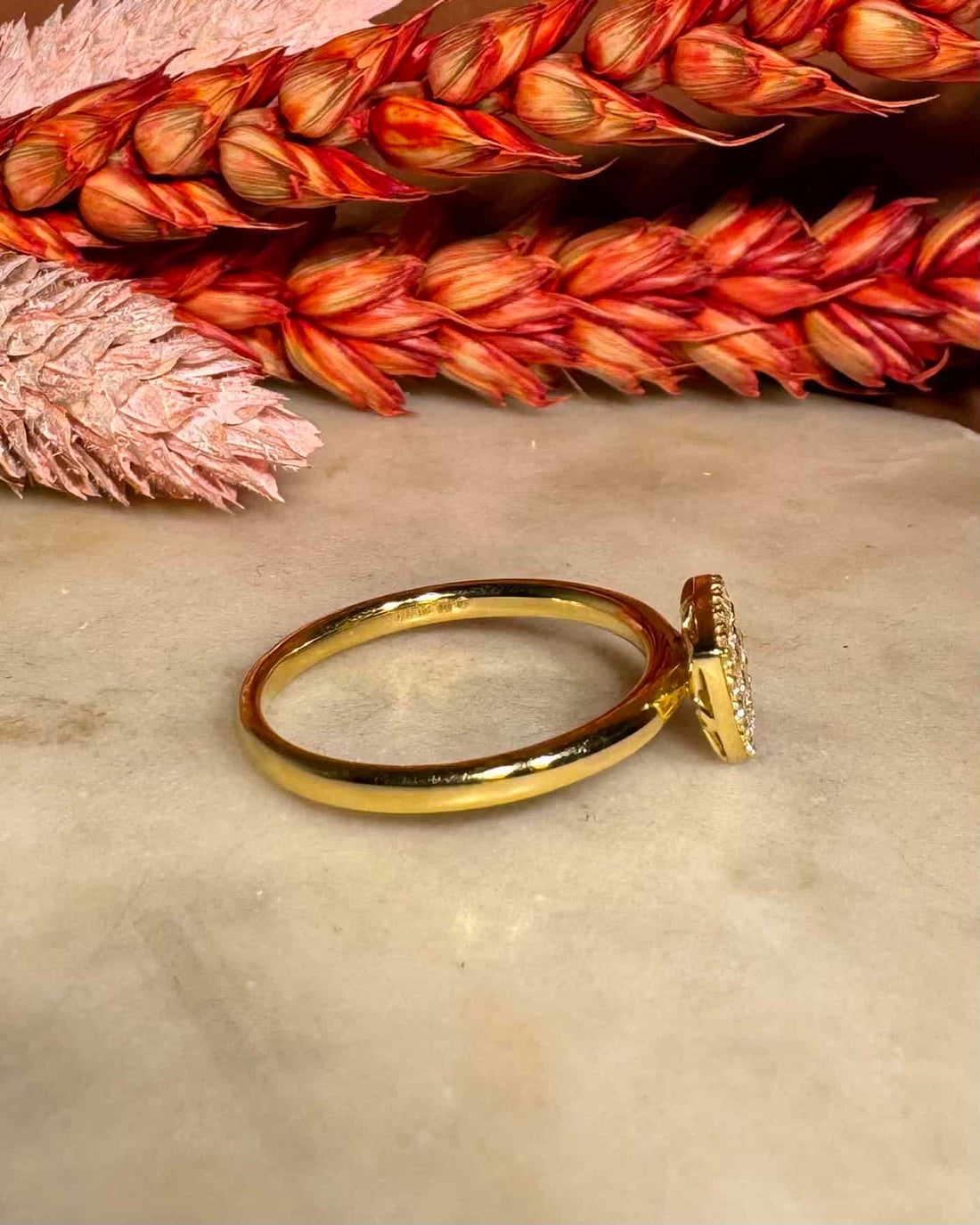 Vintage 18-carat Gold &amp;amp; 21 Diamond &quot;Emna&quot; Ring
