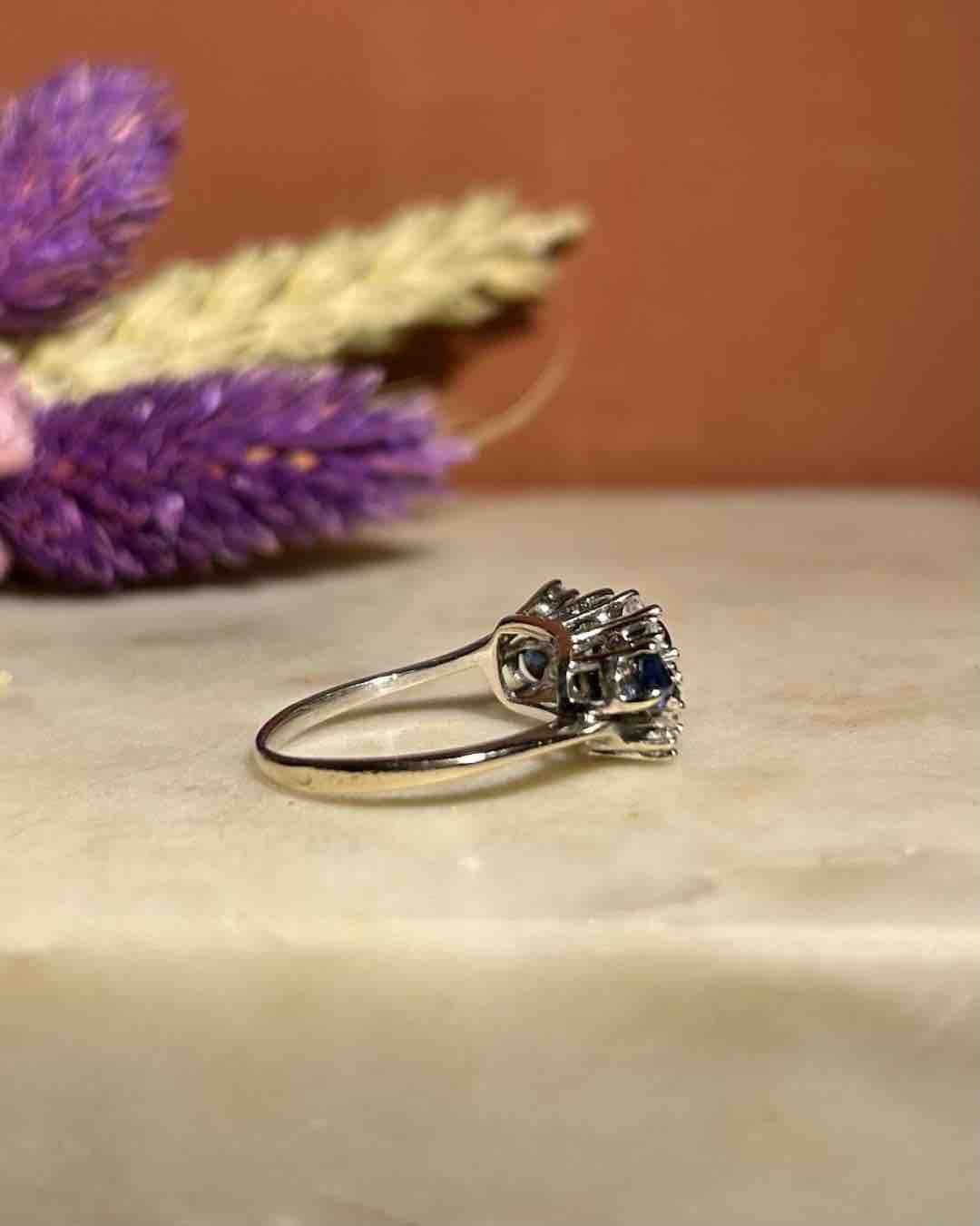 Bague Rivière Saphirs &amp; Diamants &quot;Bronwyn&quot;
