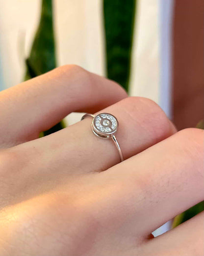 Bague Vintage Diamants 0.12 carat &quot;Darley&quot;