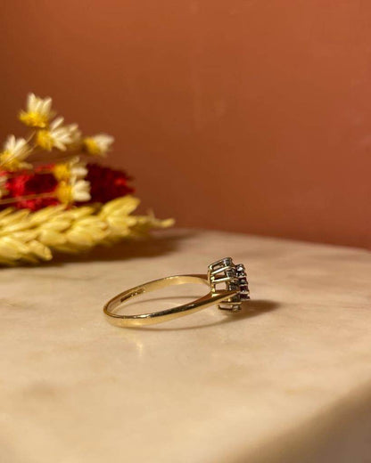 Bague Marguerite Rubis &amp; Diamants &quot;Melinda&quot;