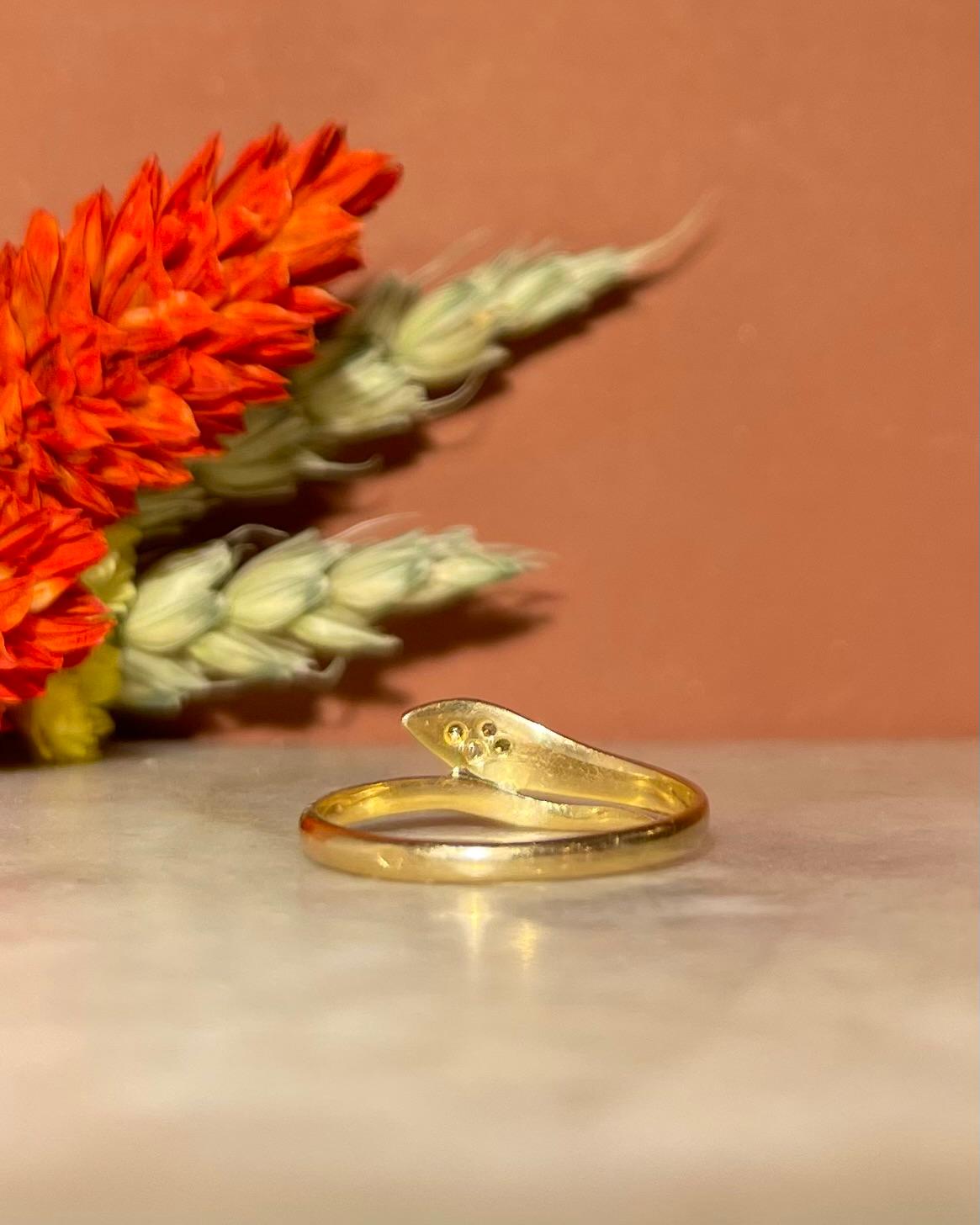 Bague Vintage Serpent Diamants "Marian"
