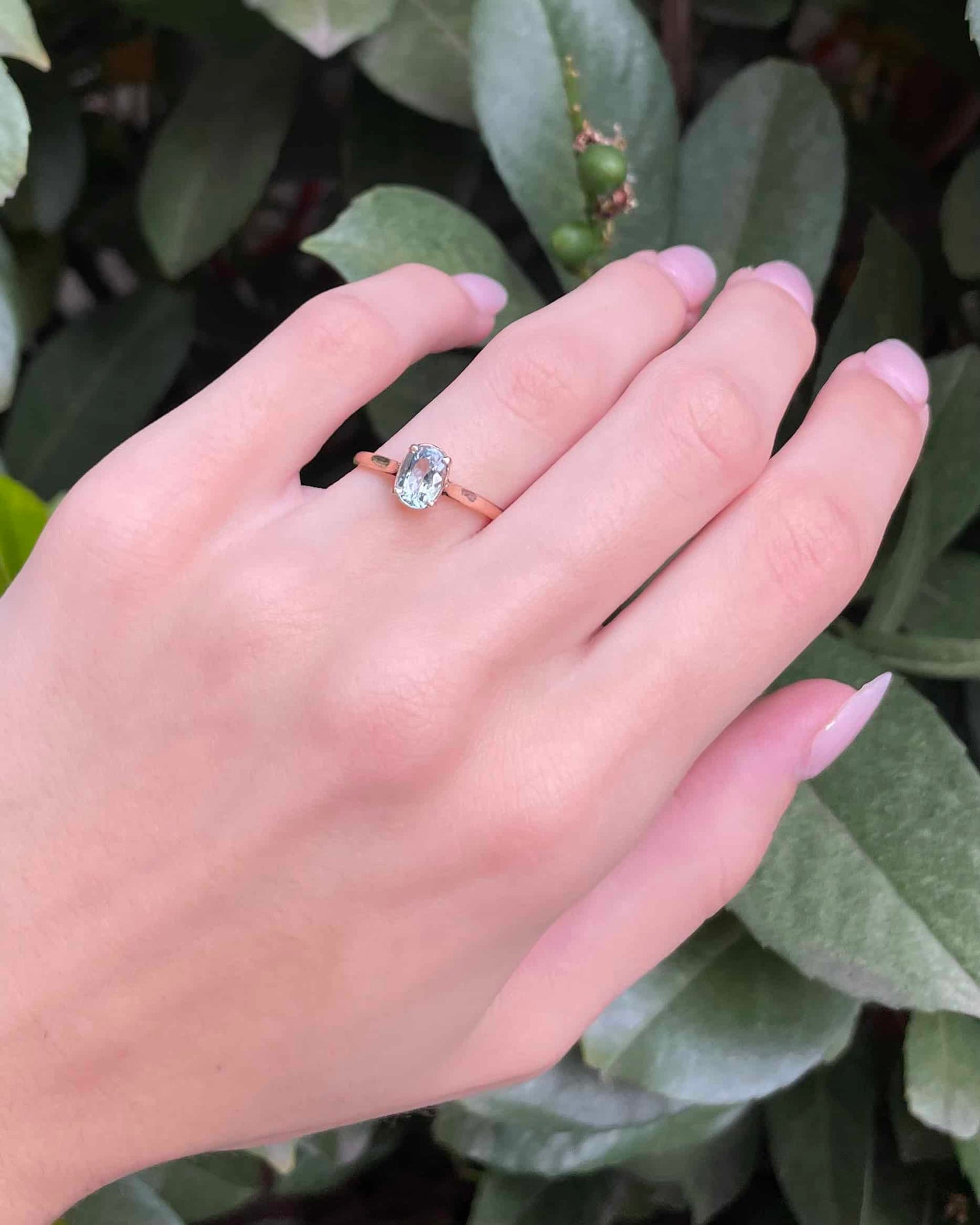 1.10 carat &quot;Jake&quot; Aquamarine Solitaire Ring