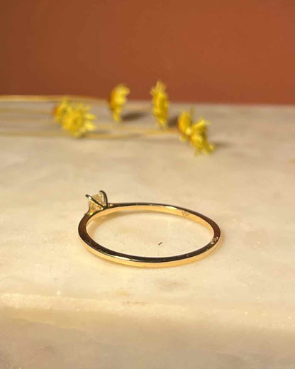 Vintage &quot;Elodie&quot; diamond solitaire ring