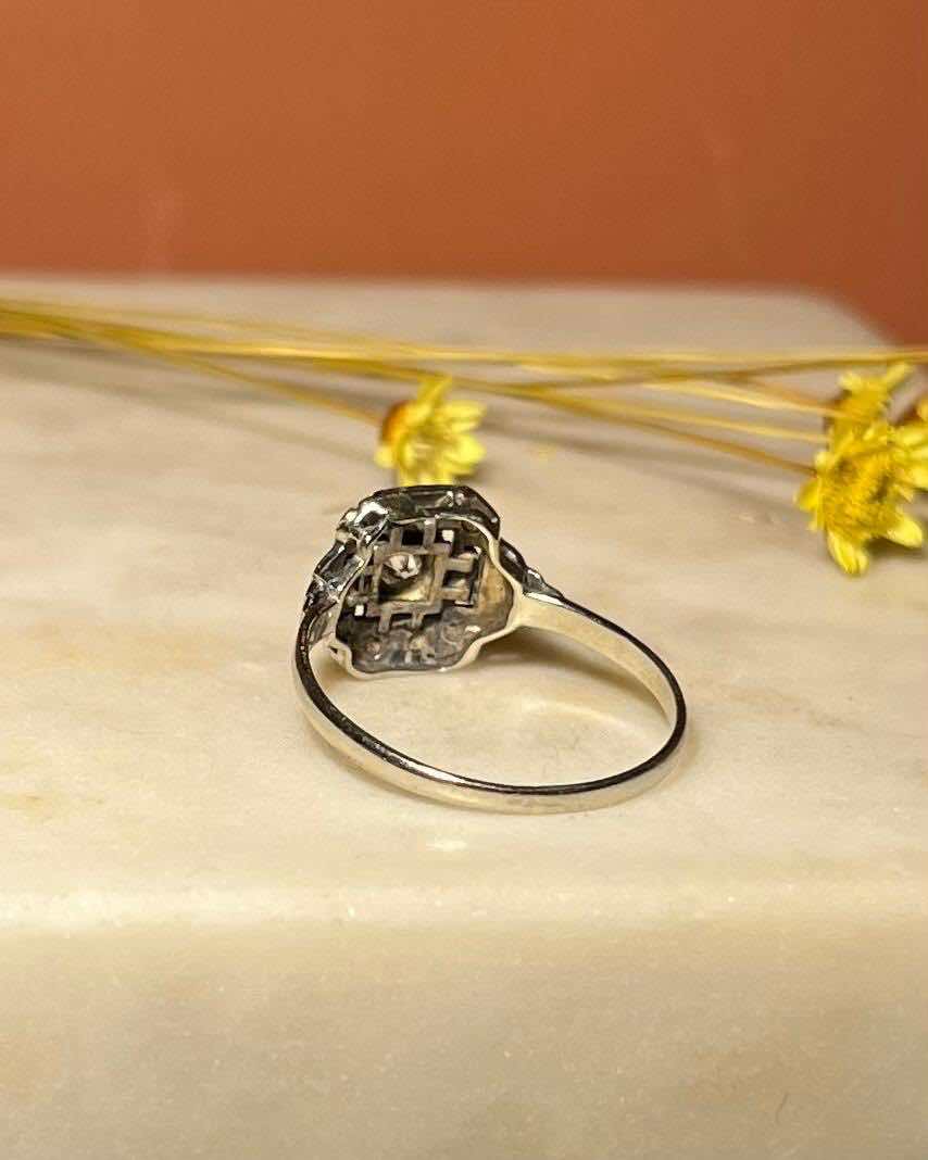 Bague Art-Déco Diamants &quot;Oriane&quot;