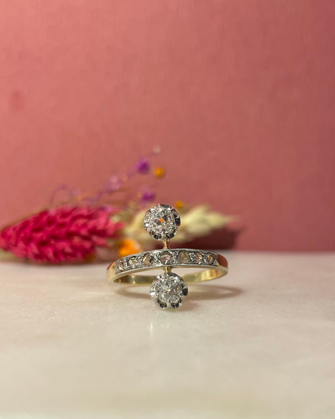 Bague Duchesse Diamants 0.47 carat &quot;Blanche&quot;