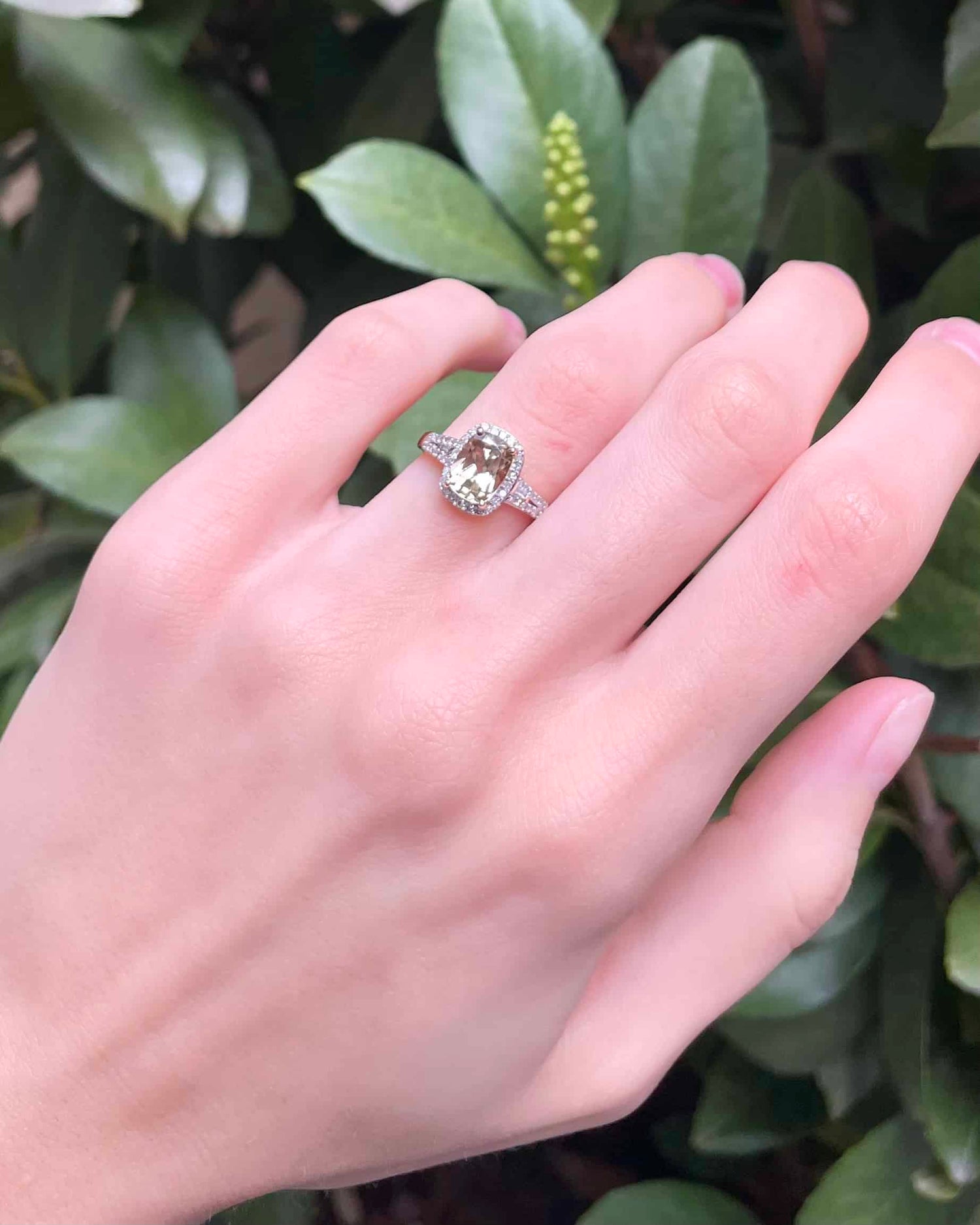 Bague Style Art-Déco Turkizite 1.90 carat &amp; 46 Diamants &quot;Reign&quot;