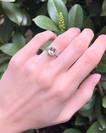 Bague Style Art-Déco Turkizite 1.90 carat &amp; 46 Diamants &quot;Reign&quot;