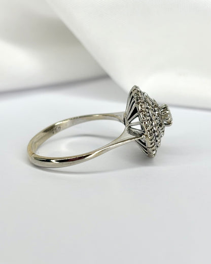 Bague Vintage Diamants 0.62 carat &quot;Capucine&quot;