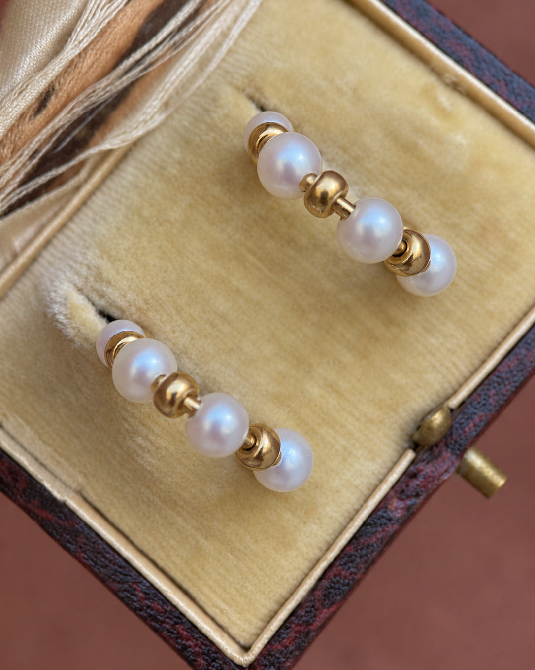 Aros criollos Perlas y Oro de 18 quilates 3.18g «Keïra»