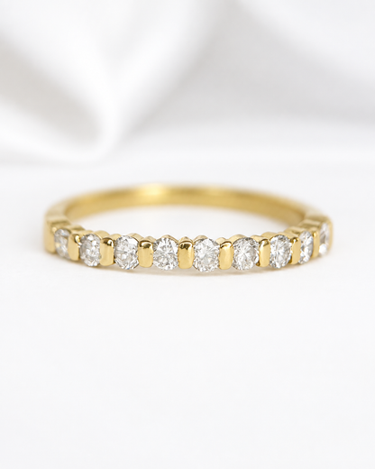 0.45-carat "Talia" diamond half-band ring