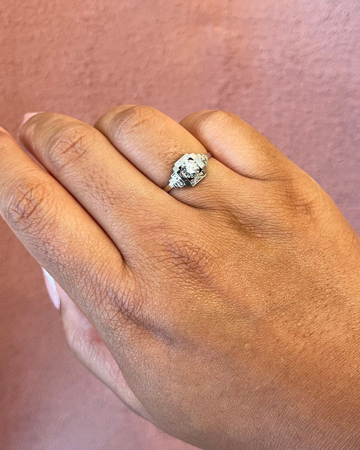 Bague Art-Déco Diamant "Lucien"