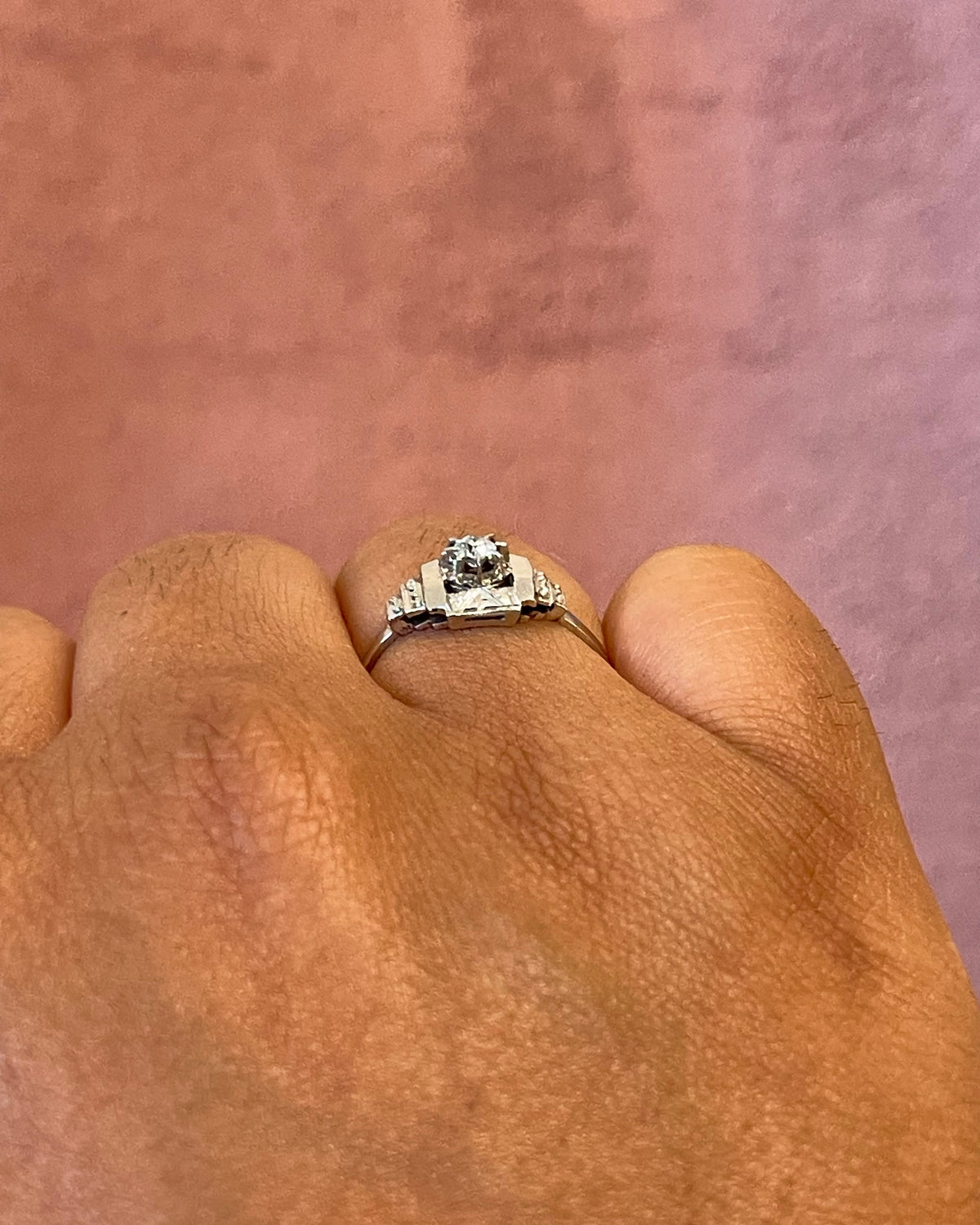 Bague Art-Déco Diamant "Lucien"