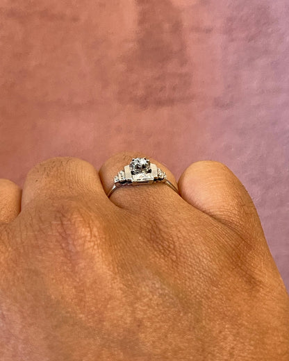 Bague Art-Déco Diamant "Lucien"