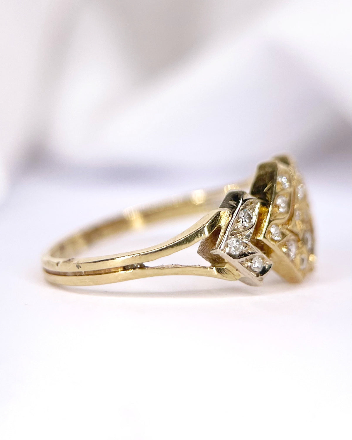 Anillo de banda con diamantes de 0,20 quilates «Isadora»