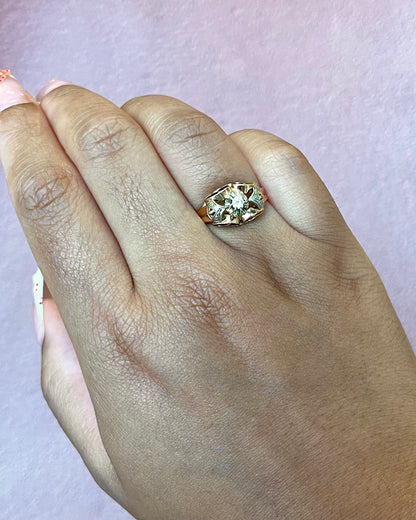 Anillo art déco de diamantes «Paulette»