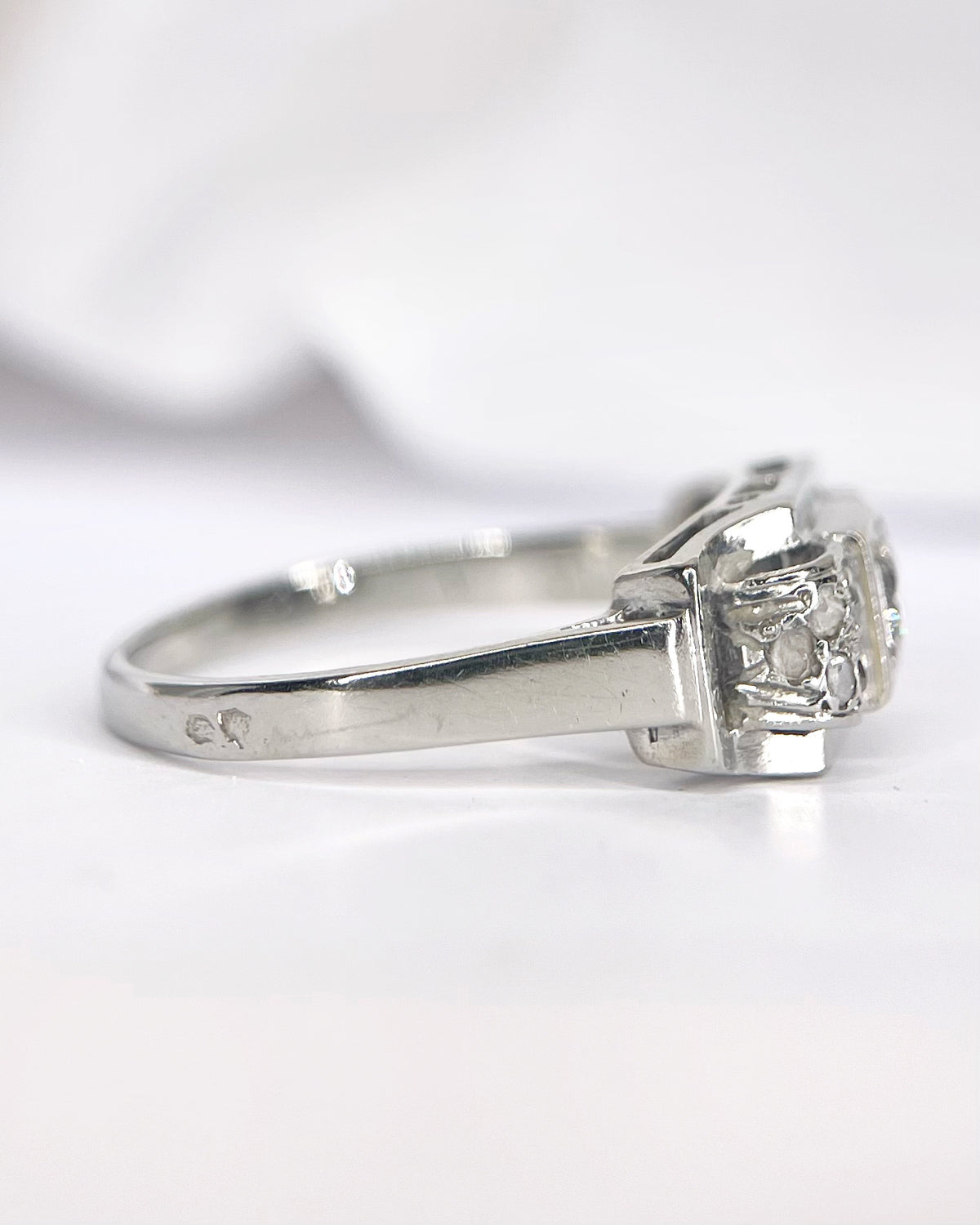 Anillo Art Déco con diamantes de 0.23 quilates «Paul»