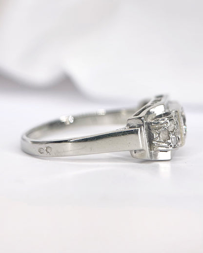 Anillo Art Déco con diamantes de 0.23 quilates «Paul»