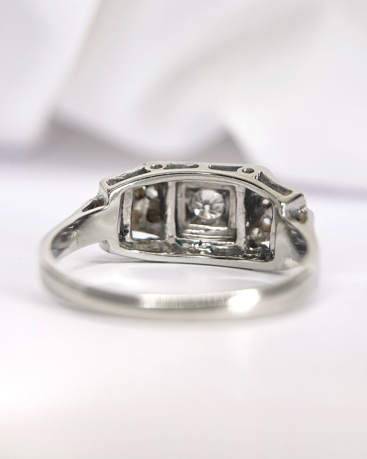 Anillo Art Déco con diamantes de 0.23 quilates «Paul»