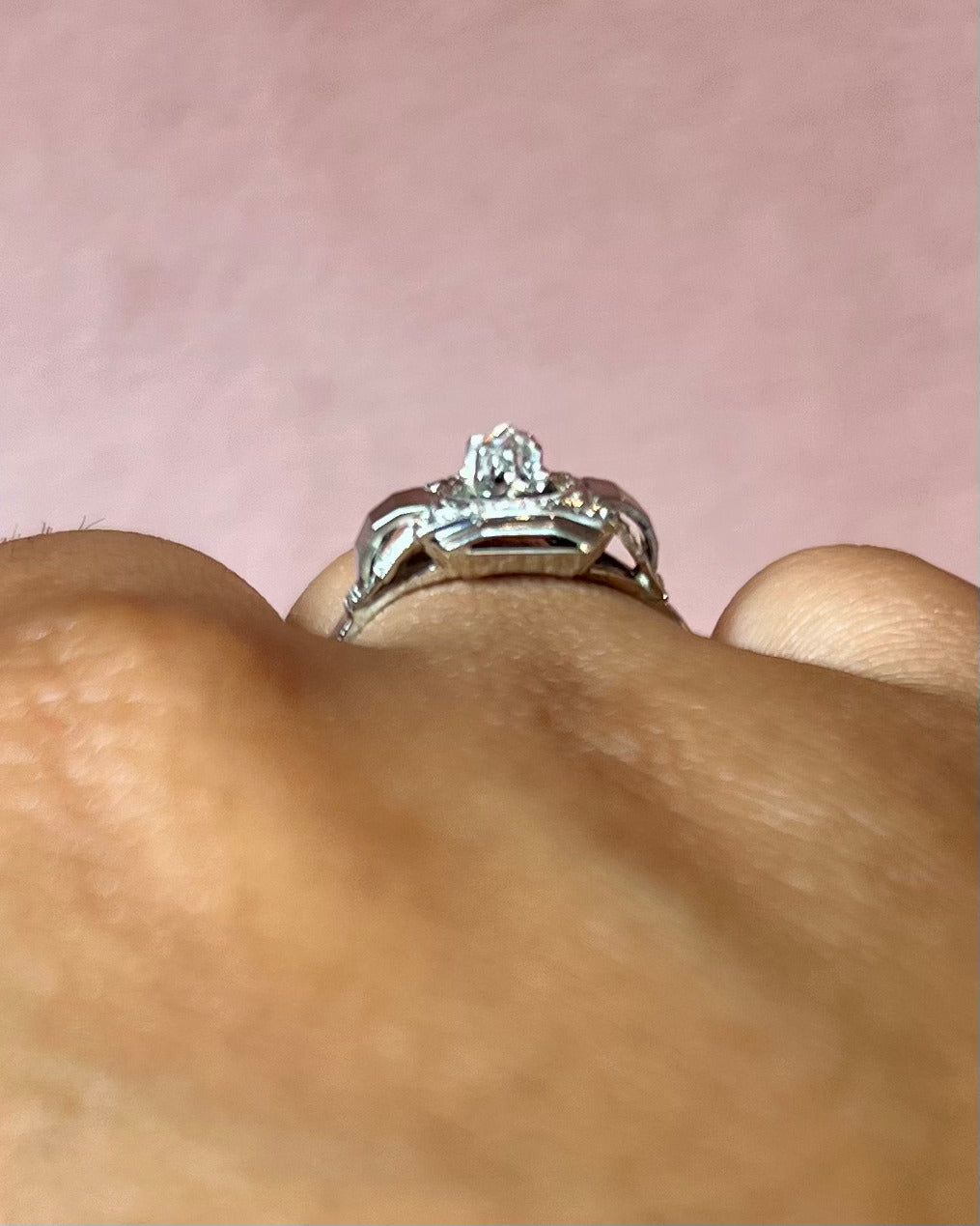 Bague Art-Déco Diamant "Claire"