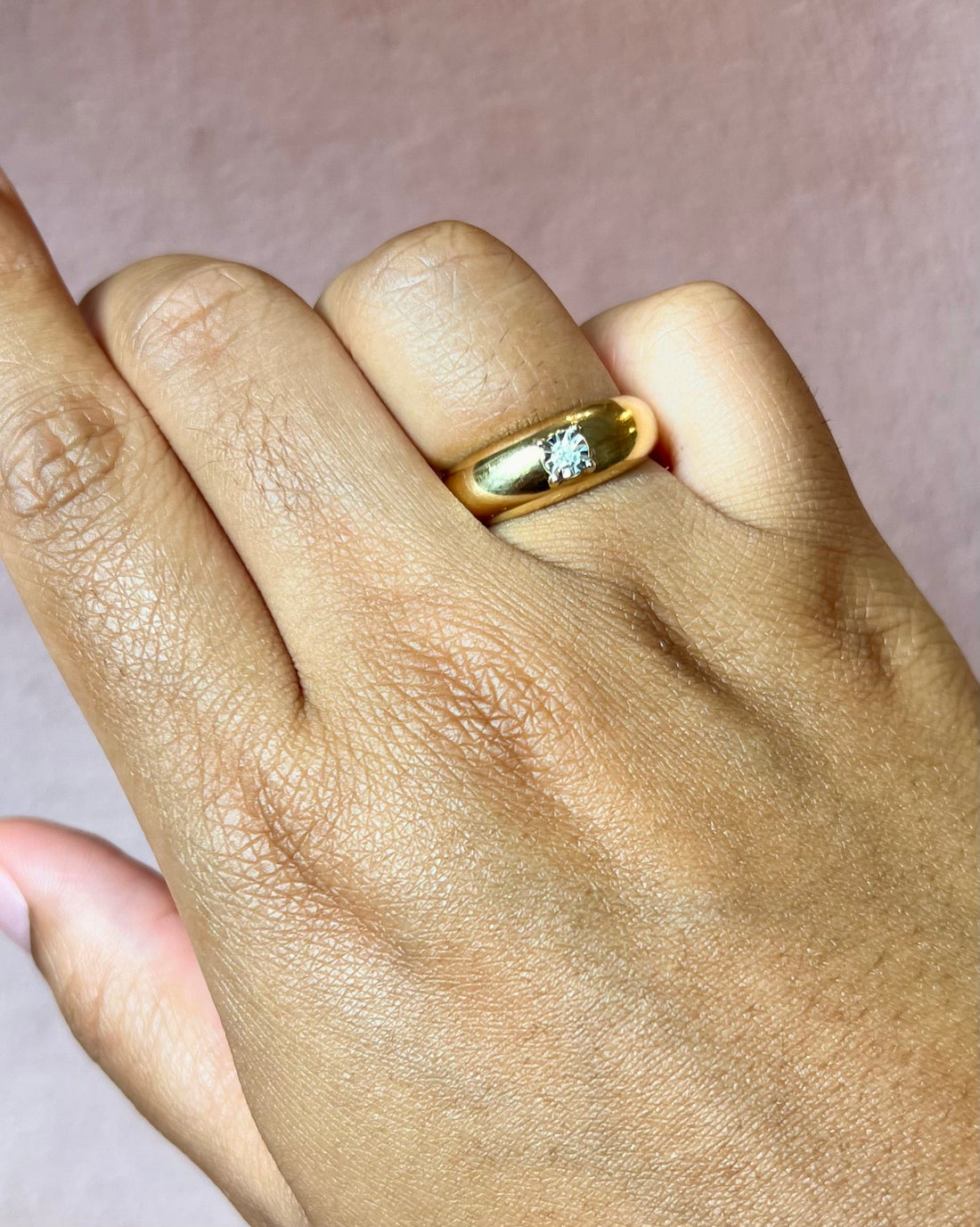 Bague Jonc Diamant "Clémentine"
