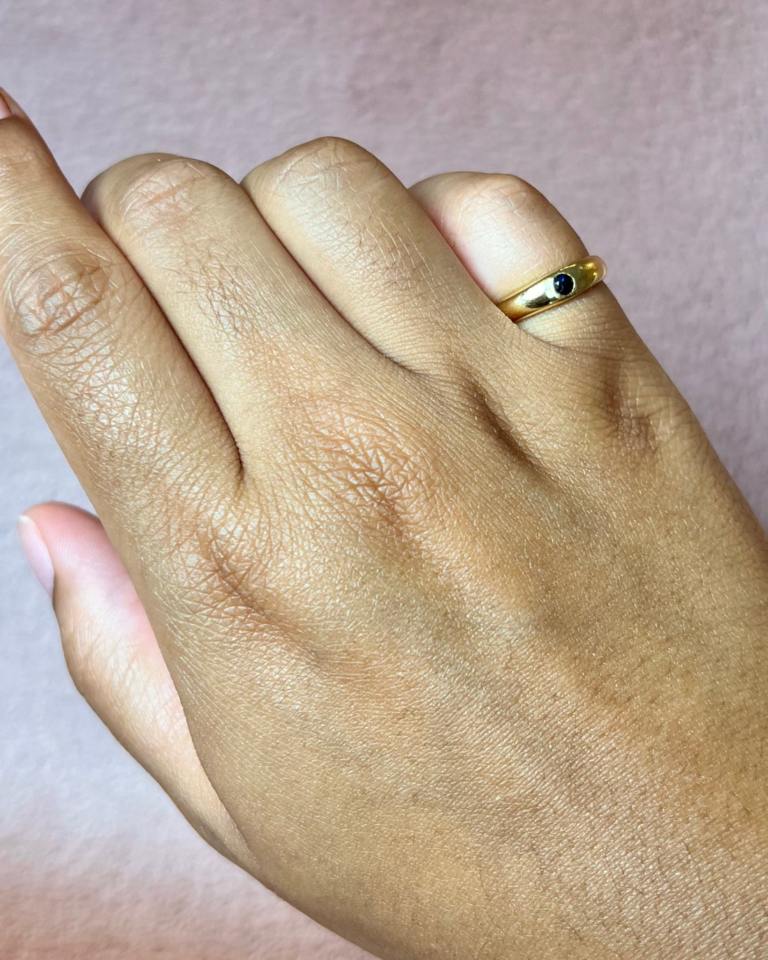 Bague Jonc Saphir "Samy"