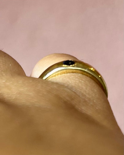 Bague Jonc Saphir "Samy"