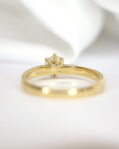 Anillo solitario de diamante de 0.35 quilates H/VS «Odile»