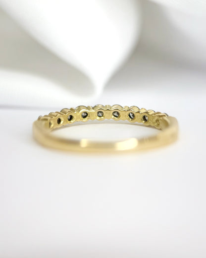 0.45-carat "Talia" diamond half-band ring