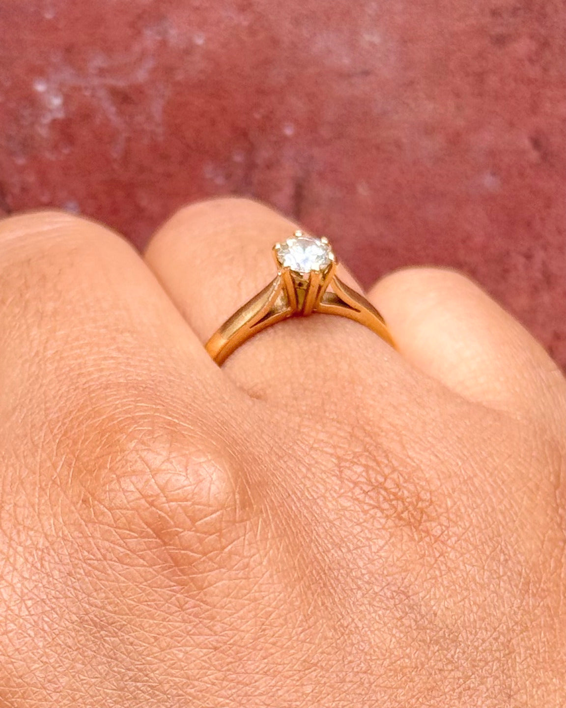 Anillo solitario de diamante de 0.35 quilates H/VS «Odile»