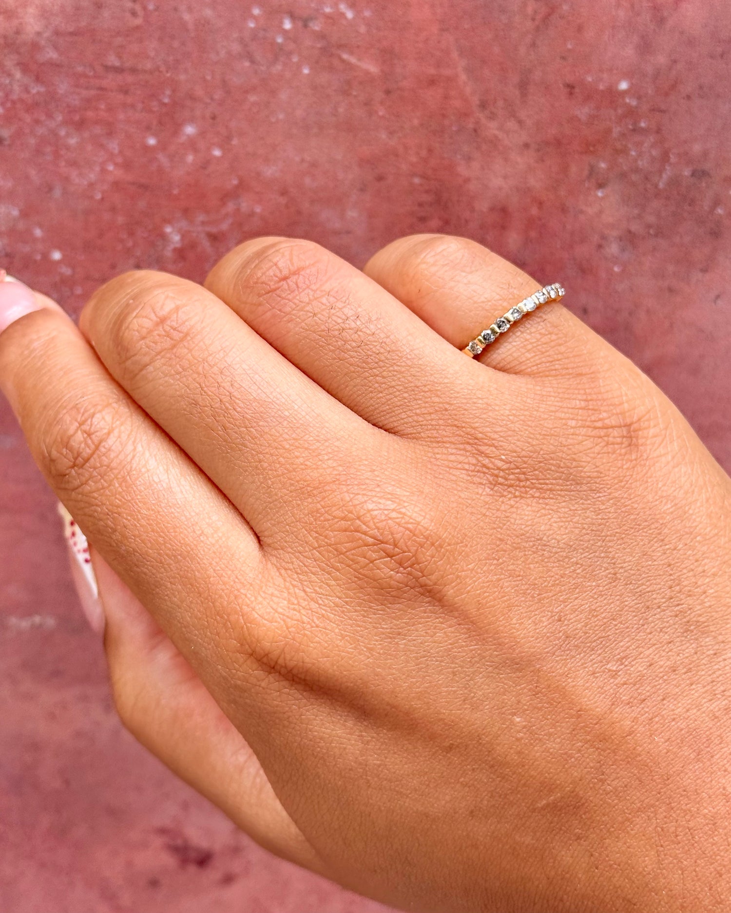 0.45-carat "Talia" diamond half-band ring