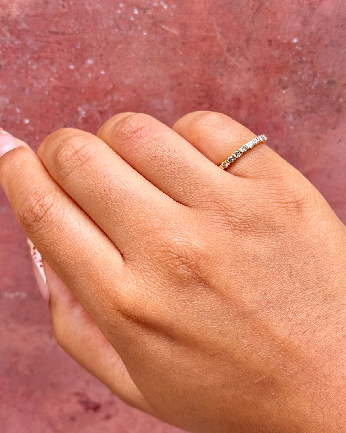 0.45-carat "Talia" diamond half-band ring