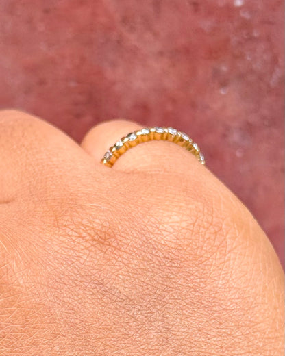 0.45-carat "Talia" diamond half-band ring