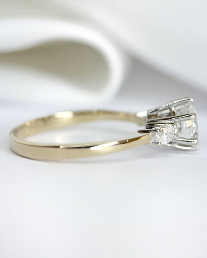 Bague Trilogie Diamants 0.97 carat F/VVS "Henriette"