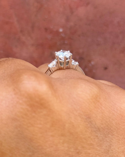 Bague Trilogie Diamants 0.97 carat F/VVS "Henriette"