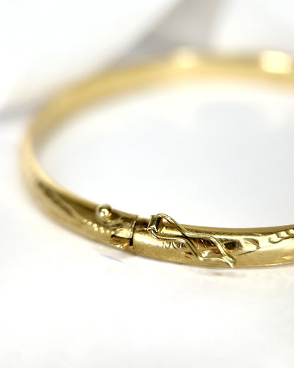 Pulsera rígida de oro amarillo de 18 quilates, 11.17g "Alienor"