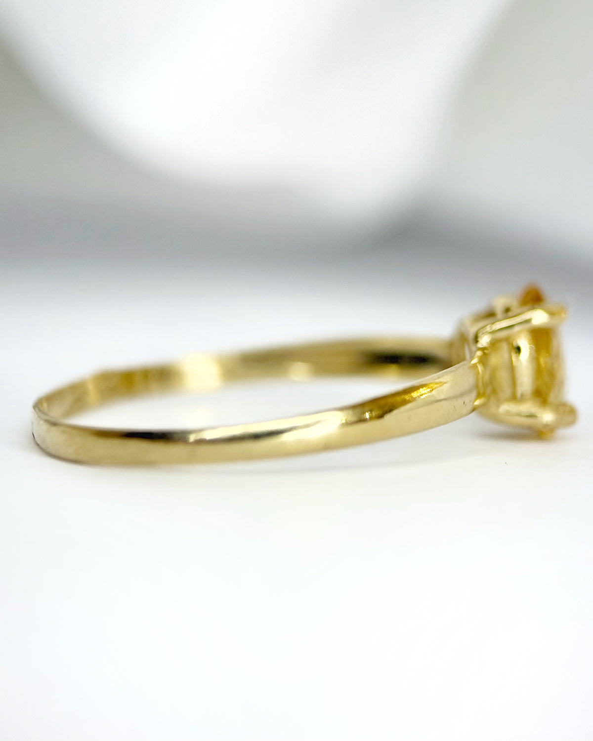Citrine solitaire ring "Aline"